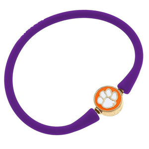 Clemson Silicone Bali Bracelet - PURPLE