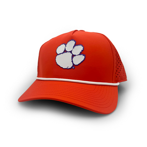Clemson Silicone Paw Patch Rope Cap - ORANGE