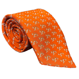 Clemson Silk Tiger Tie - ORANGE