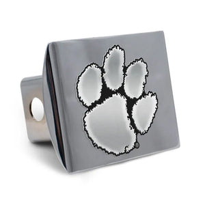 Clemson Silver Chrome Hitch Cover