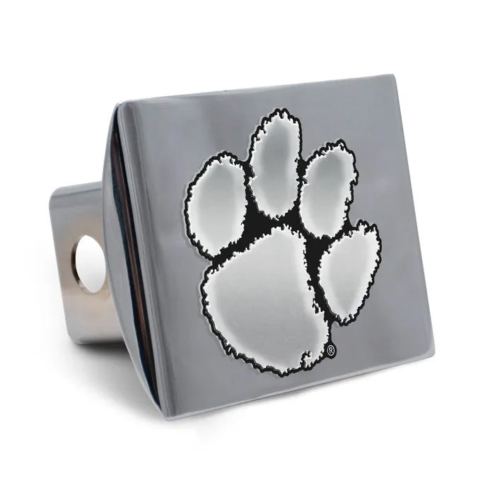 Clemson Silver Chrome Hitch Cover