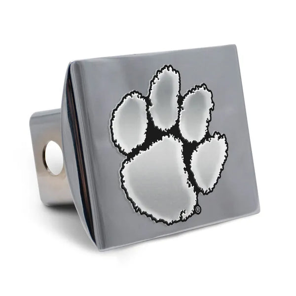 Clemson Silver Chrome Hitch Cover