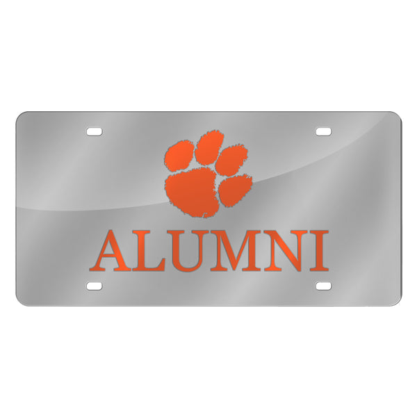 Clemson Silver Mirror Alumni Tag