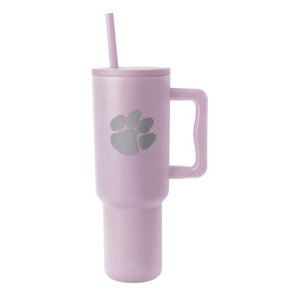 Clemson Simple Modern 40oz Trek Tumbler  - LT PURPLE