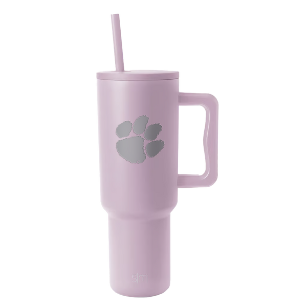 Clemson Simple Modern 40oz Trek Tumbler  - LT PURPLE