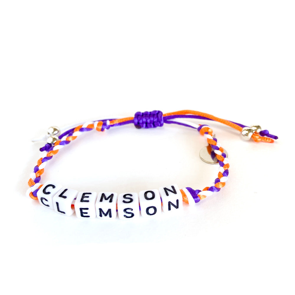 Clemson Small Braid Clemson Bracelet