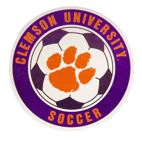 Clemson Soccer Ball Magnet