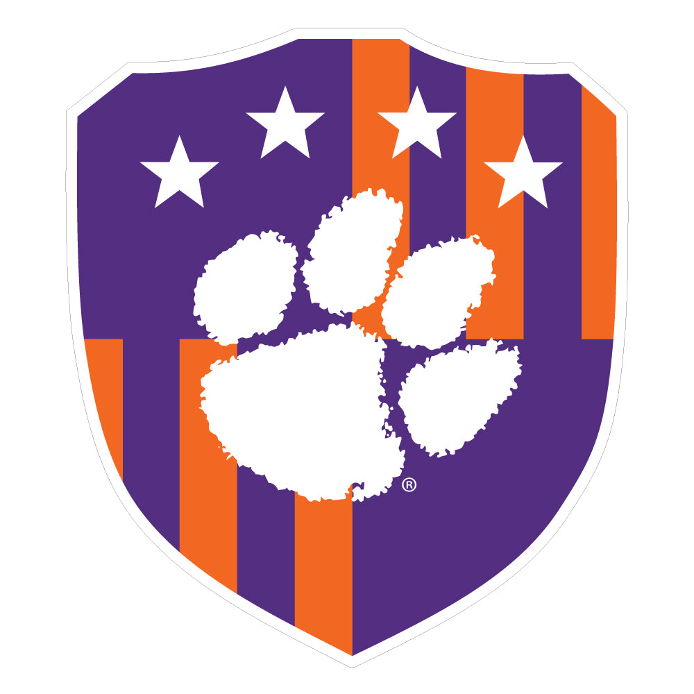 Clemson Soccer Shield Decal