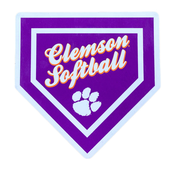 Clemson Softball Home Plate Magnet