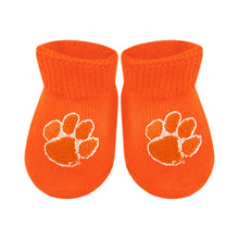 Clemson Solid Gift Box Booties - ORANGE