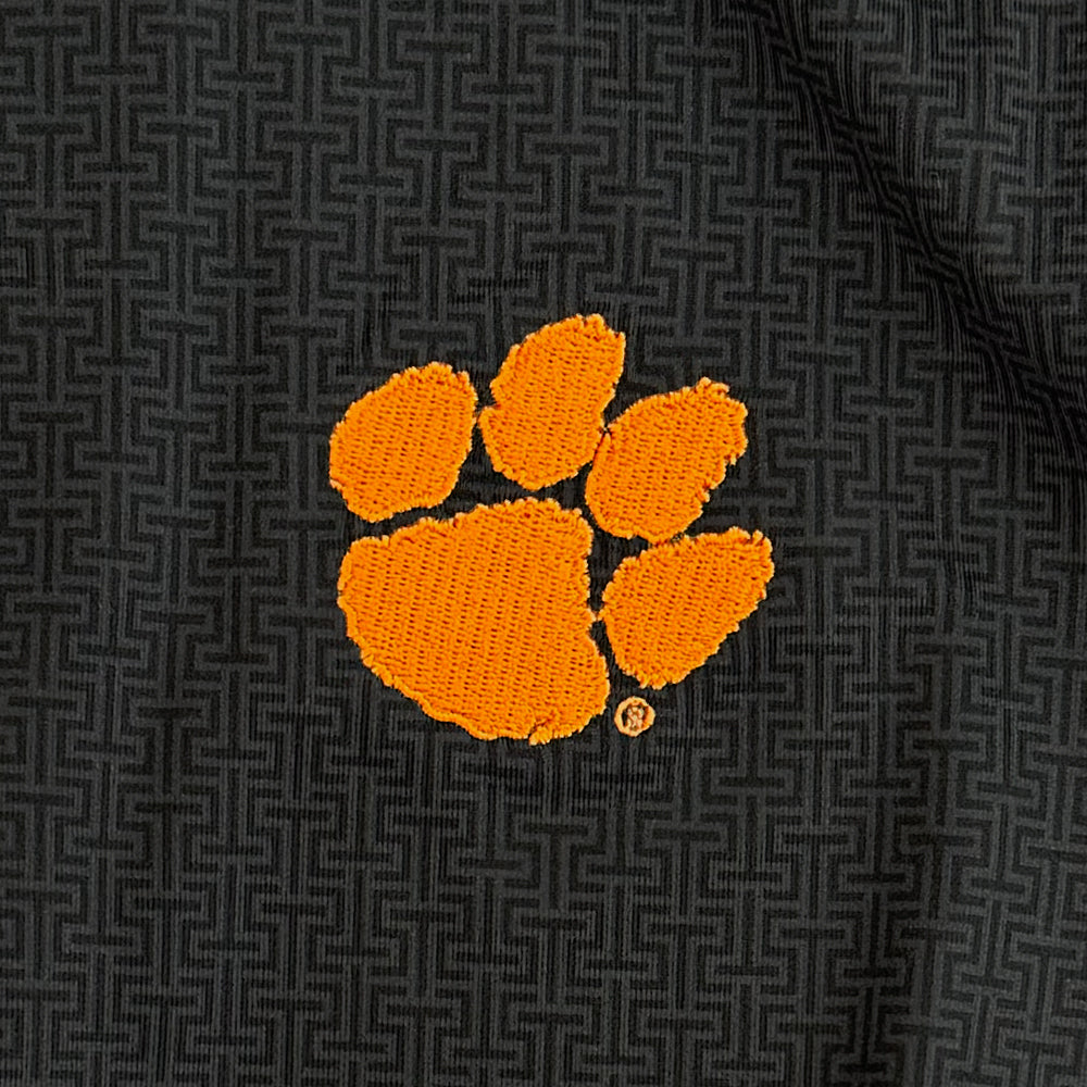 Clemson Southern Tide Cruiser Geo Printed Quarter Zip - BLACK