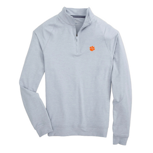 Clemson Southern Tide Cruiser Heather Quarter Zip - MD GREY