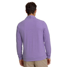 Clemson Southern Tide Cruiser Micro-Stripe Heather Quarter Zip - PURPLE