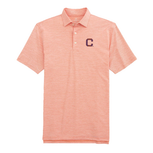 Clemson Southern Tide Driver Spacedye Vault-C Polo - ORANGE