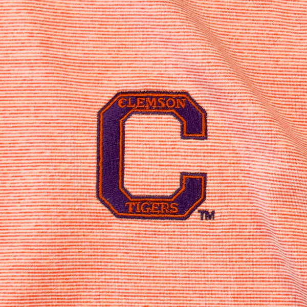 Clemson Southern Tide Driver Spacedye Vault-C Polo - ORANGE