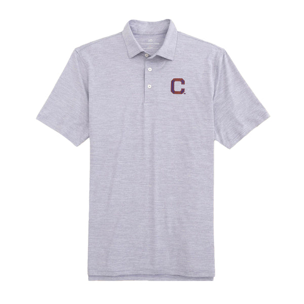 Clemson Southern Tide Driver Spacedye Vault-C Polo - PURPLE