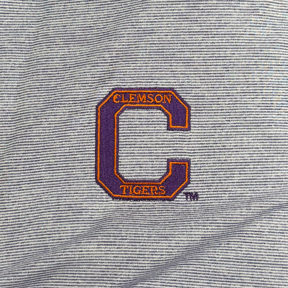 Clemson Southern Tide Driver Spacedye Vault-C Polo - PURPLE