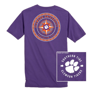 Clemson Southern Tide Gameday Compass Tee - PURPLE