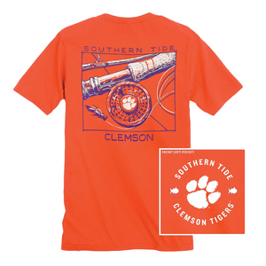 Clemson Southern Tide Gameday Fly Reel Tee - ORANGE