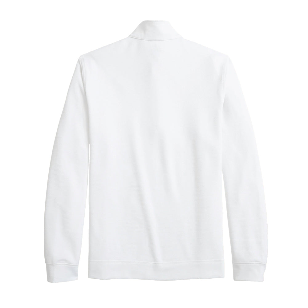 Clemson Southern Tide Schooner Textured Quarter Zip - WHITE