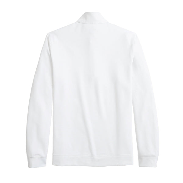 Clemson Southern Tide Schooner Textured Quarter Zip - WHITE