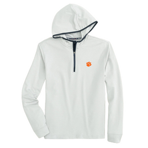 Clemson Southern Tide Scuttle Performance Quarter-Zip Hoodie - MD GREY