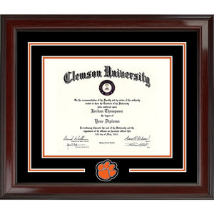 Clemson Spirit Encore Diploma Frame