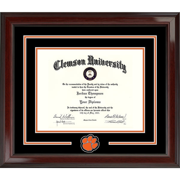 Clemson Spirit Encore Diploma Frame