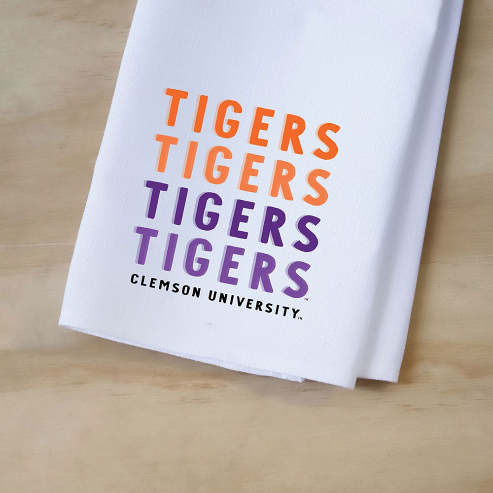 Clemson Stacked Tea Towel