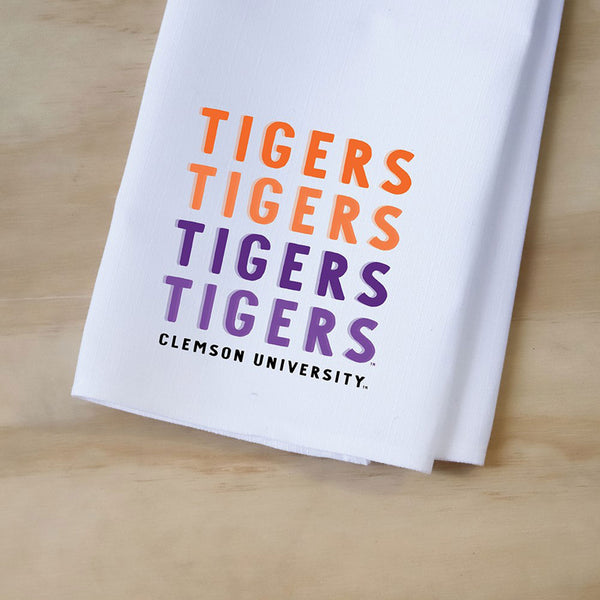 Clemson Stacked Tea Towel