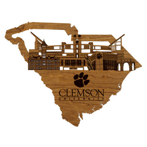 Clemson Stadium Skyline Wall Hanging
