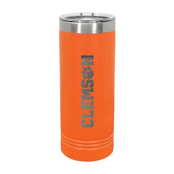 Clemson Stainless Skinny Tumbler