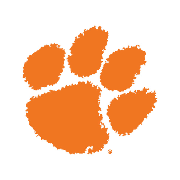 Clemson Static Paw Decal - ORANGE