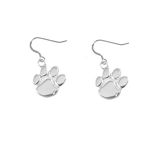 Clemson Sterling Silver Dangle Earrings - SILVER