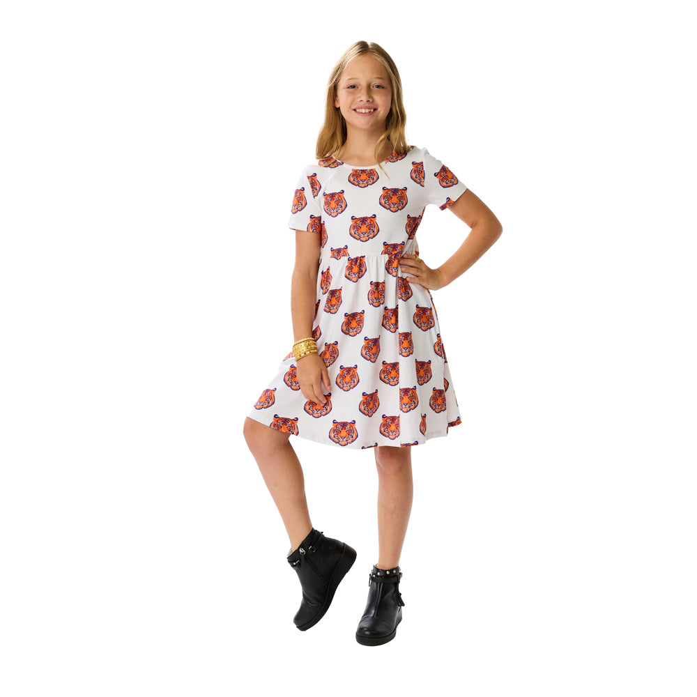 Clemson Stewart Simmons Girls Pocket Dress