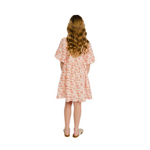 Clemson Stewart Simmons Girls Team Puff Sleeve Dress - WHITE