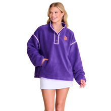 Clemson Stewart Simmons Offseason Sherpa Pullover - PURPLE