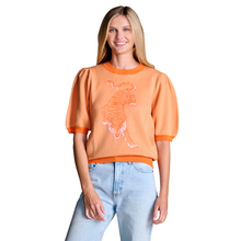 Clemson Stewart Simmons Women's Crawling Tiger Sweater Top - ORANGE