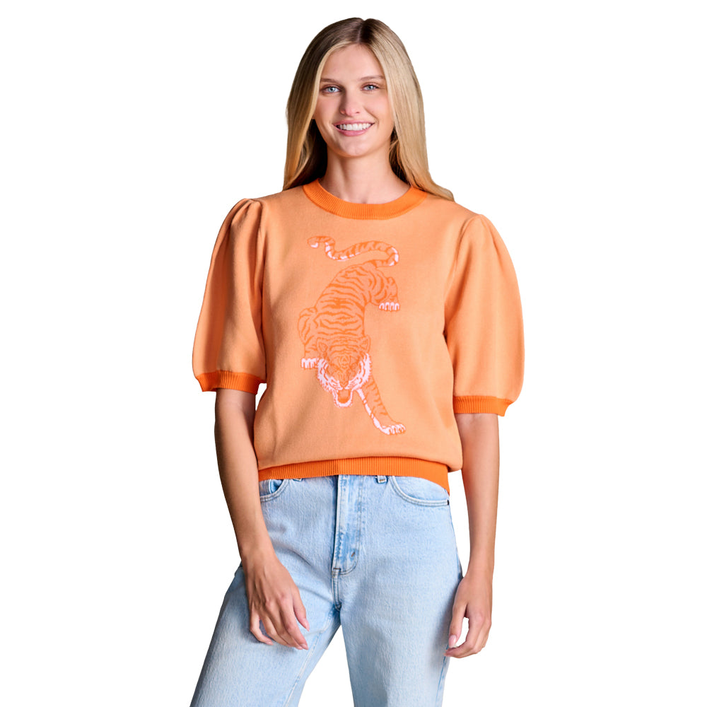Clemson Stewart Simmons Women's Crawling Tiger Sweater Top