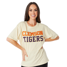 Clemson Stewart Simmons Women's Varsity Boyfriend Tee - WHITE