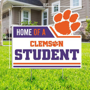 Clemson Student Lawn Sign