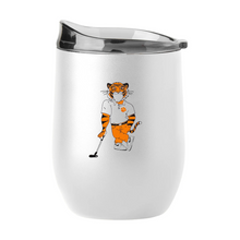 Clemson Swinging Tiger 16 oz. Curved Tumbler - WHITE