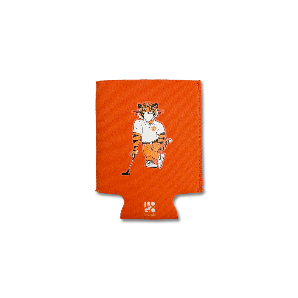 Clemson Swinging Tiger Can Cooler - ORANGE
