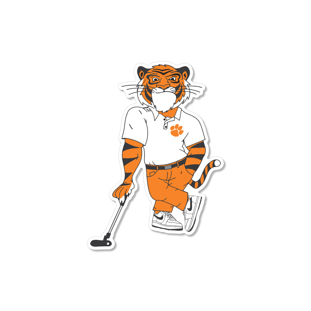 Clemson Swinging Tiger Decal