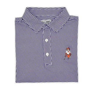 Clemson Swinging Tiger Golf Club Polo - PURPLE