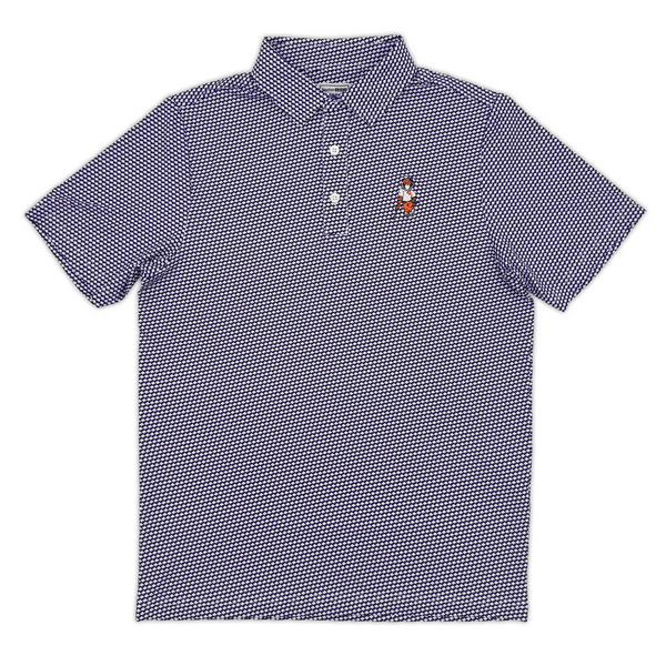 Clemson Swinging Tiger Golf Club Polo - PURPLE