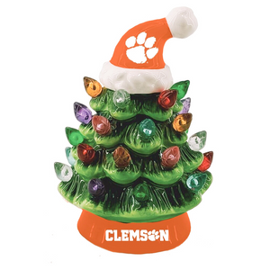Clemson Table Top LED Christmas Tree