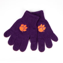 Clemson Tailgate Youth Knit Glove - PURPLE