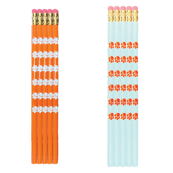 Clemson Ten Pack of Paw Pencils