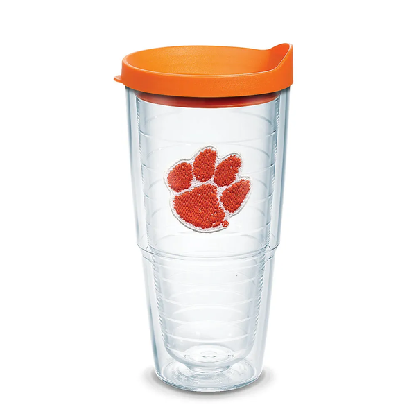 Clemson Tervis 24oz Paw Tumbler with Lid - ORANGE